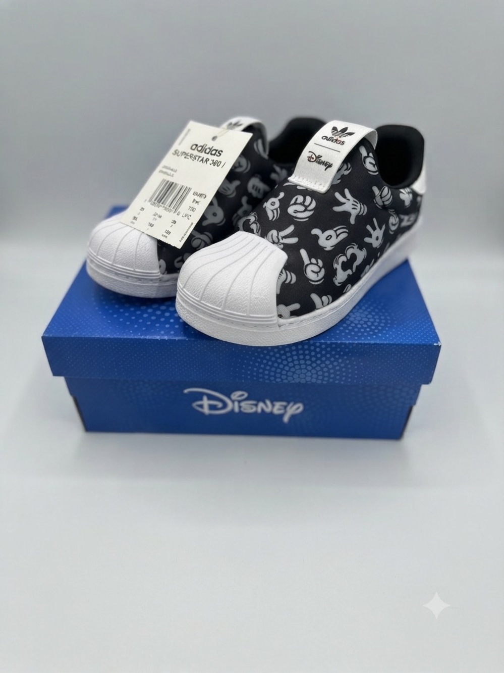 Kids Black & White Slip-On Sneakers